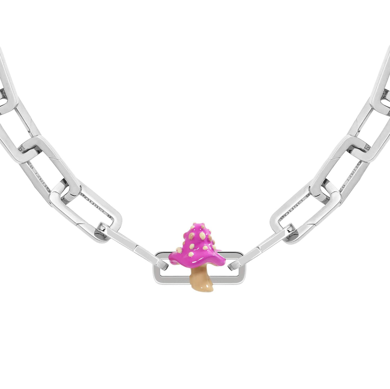 Pink Mushroom Charm