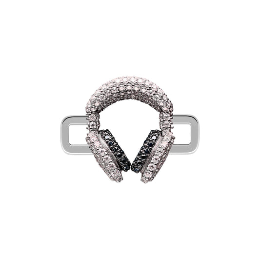 Headphones Stoneset Charm