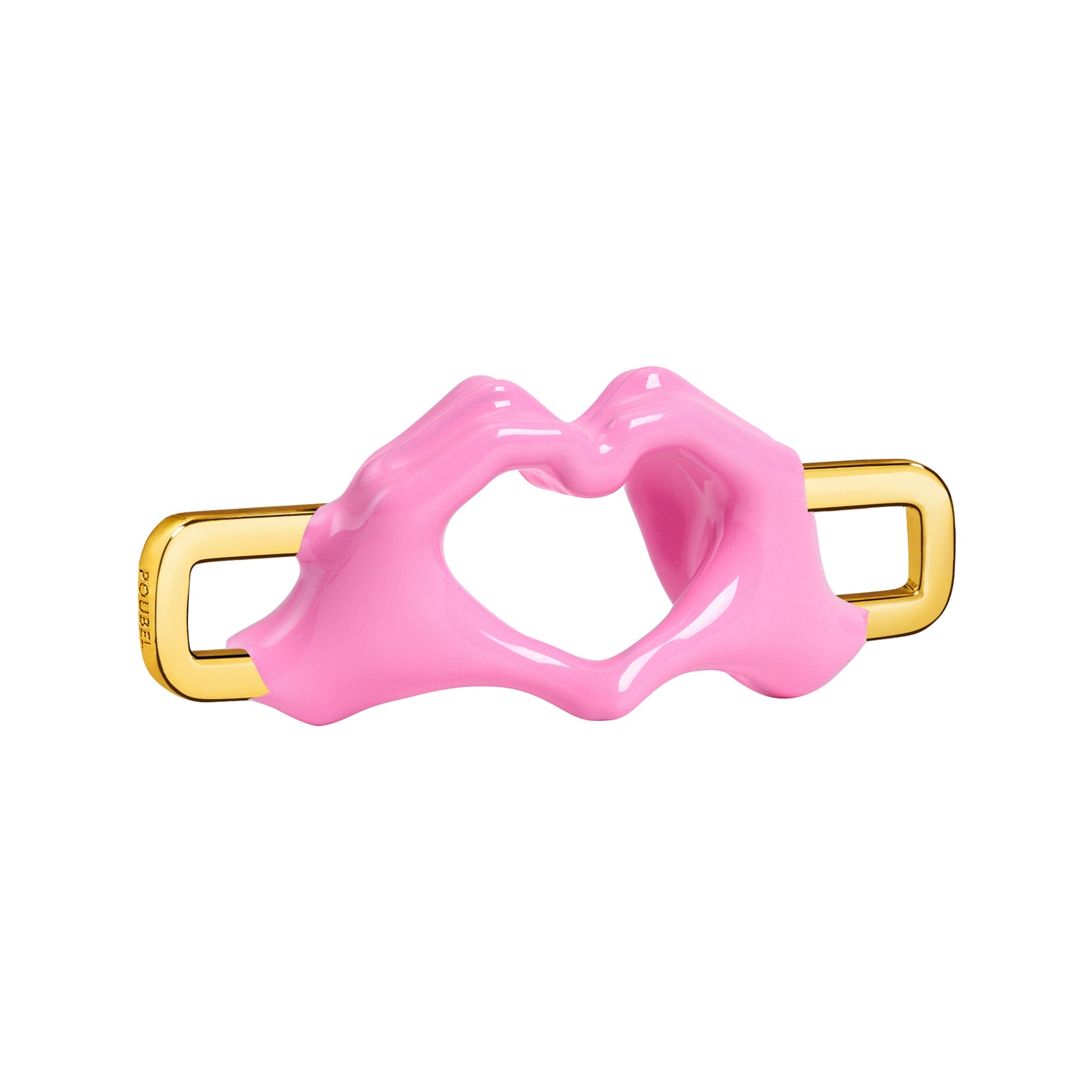 Heart Hands Charm (Gold)