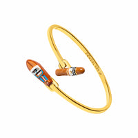 Cigar & Bateau Bangle (Gold)