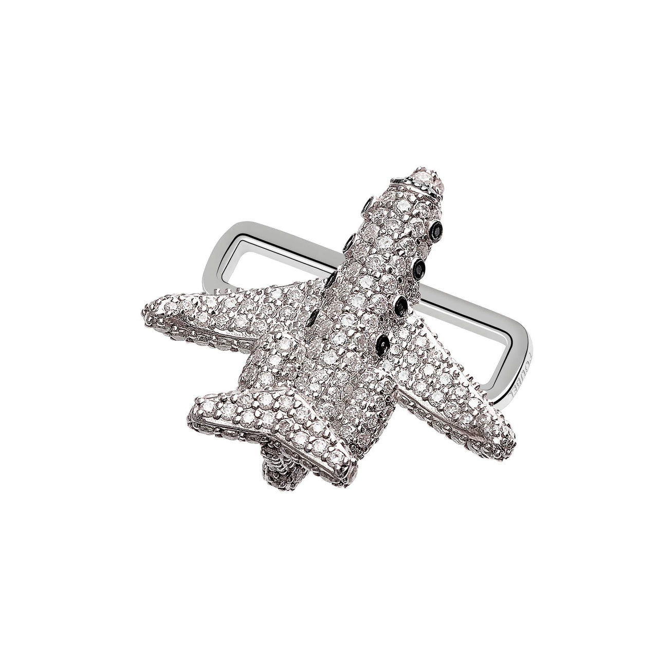 Bombardier™ Jet Stoneset Charm