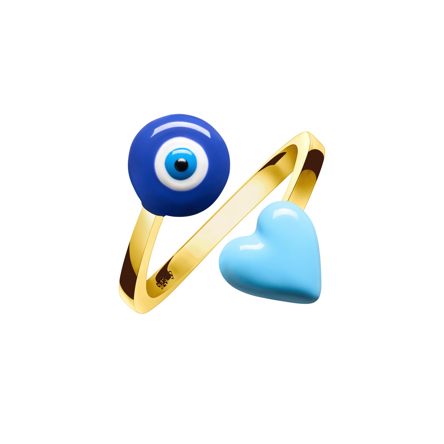 Evil Eye Wrap Ring (Gold)
