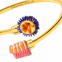Sea Urchin & Sushi Bangle (Gold)