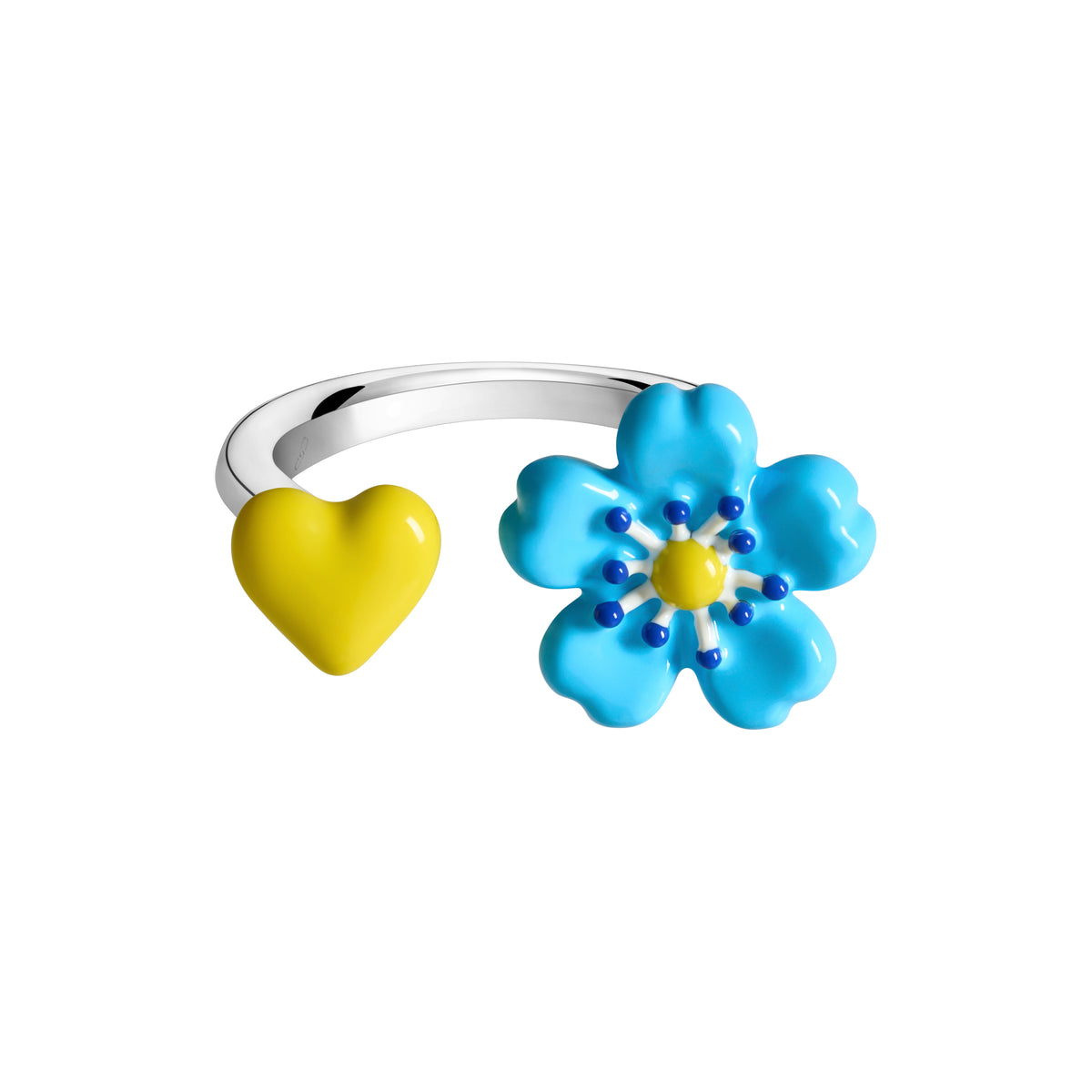 Fleur Bleue Spacer Ring