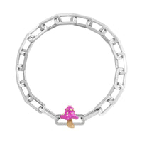 Pink Mushroom Charm