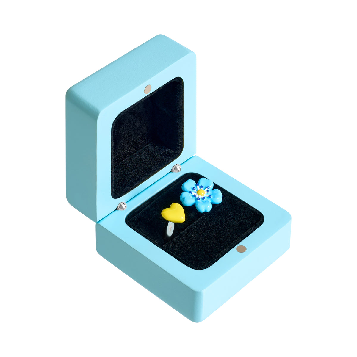Fleur Bleue Spacer Ring