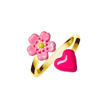 Fleur Rose Wrap Ring (Gold)