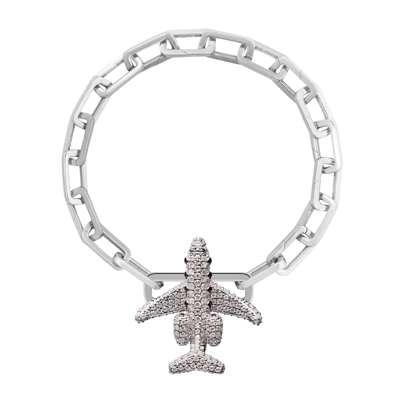 Bombardier™ Jet Stoneset Charm