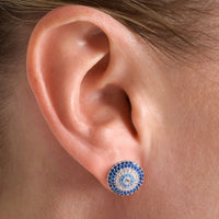 Evil Eye Stoneset Studs