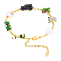 Malibu Mini Charm Bracelet (Gold)