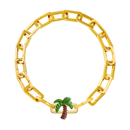 Palm Tree Charm (Gold)