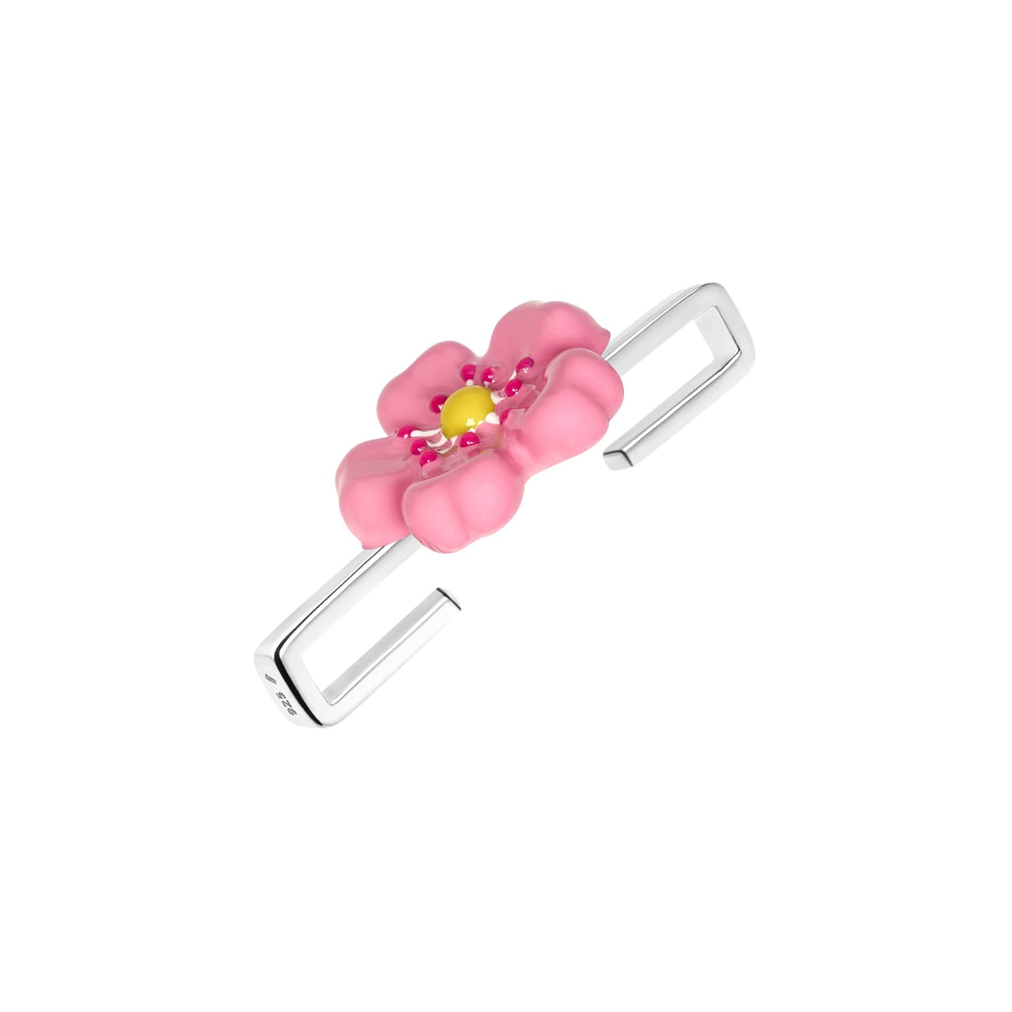 Fleur Rose Whoop Charm