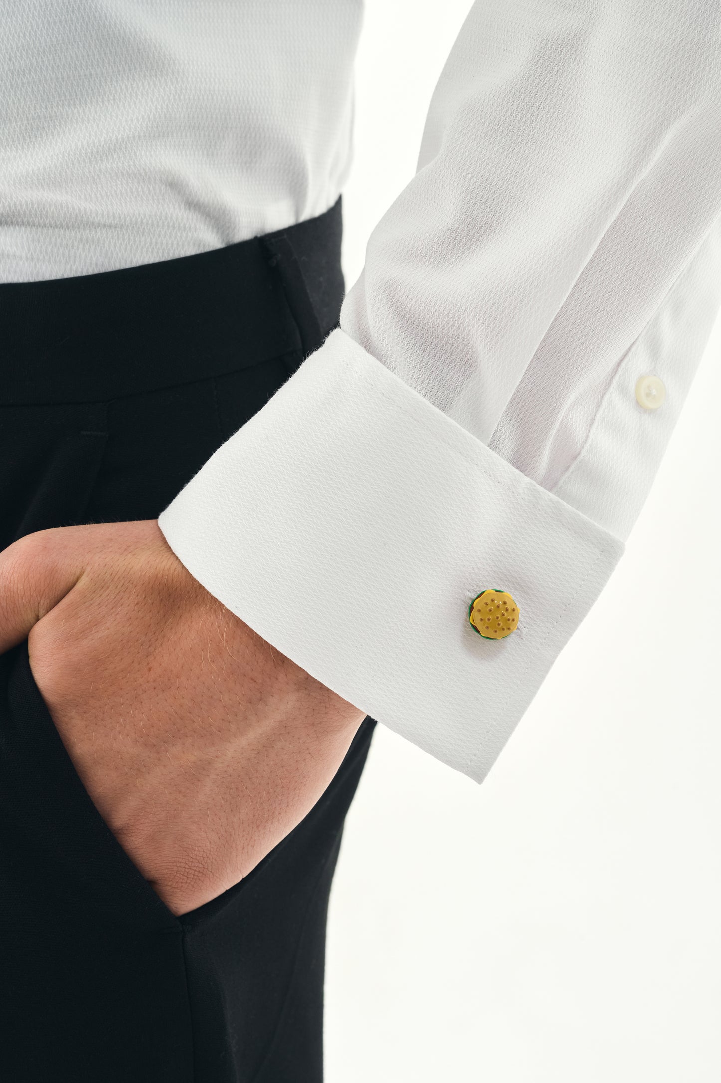 Cheeseburger Cufflinks