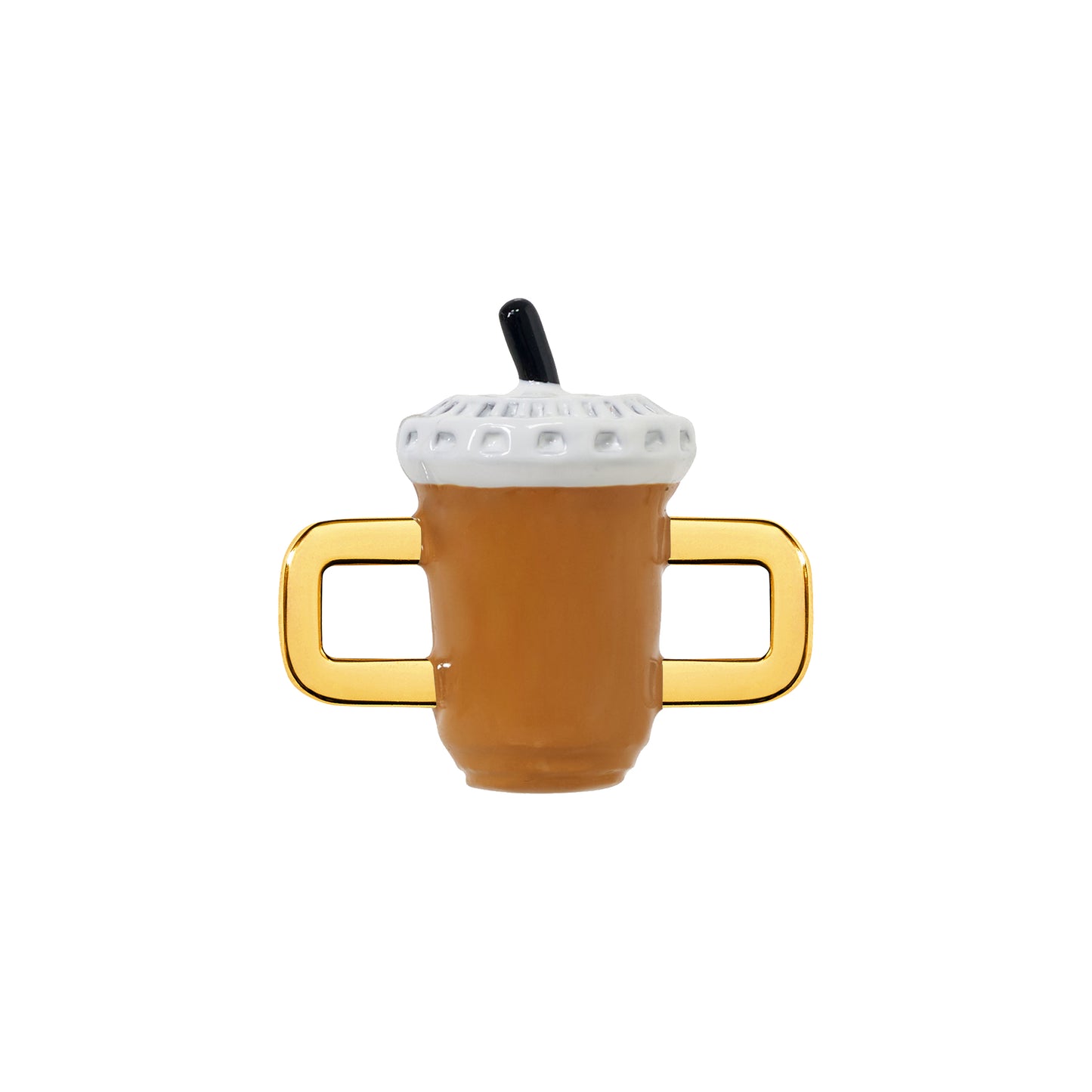 Iced Coffee Charm (Gold)