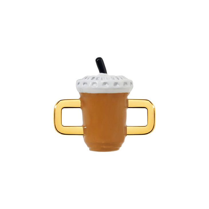 Iced Coffee Charm (Gold)
