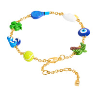 Riviera Mini Charm Bracelet (Gold)