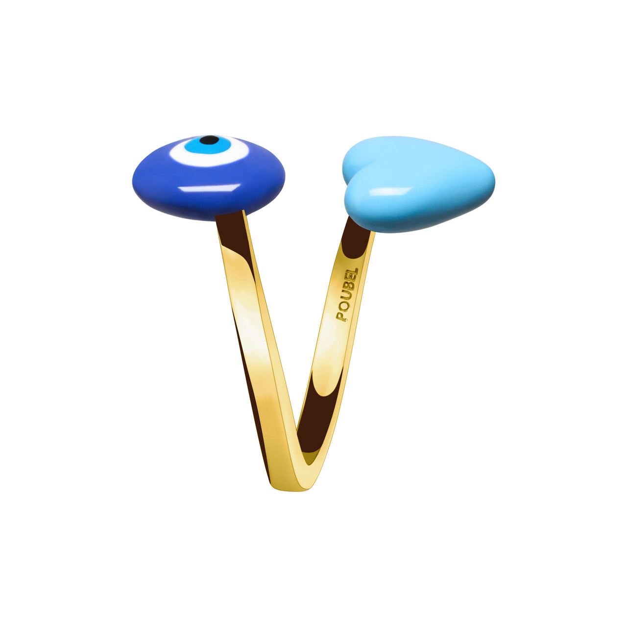 Evil Eye Wrap Ring (Gold)