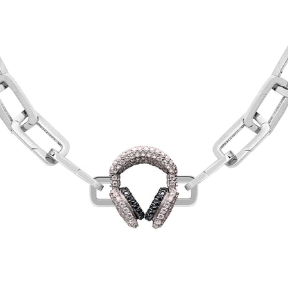 Headphones Stoneset Charm