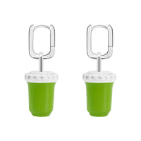 Iced Matcha Pendant Earrings