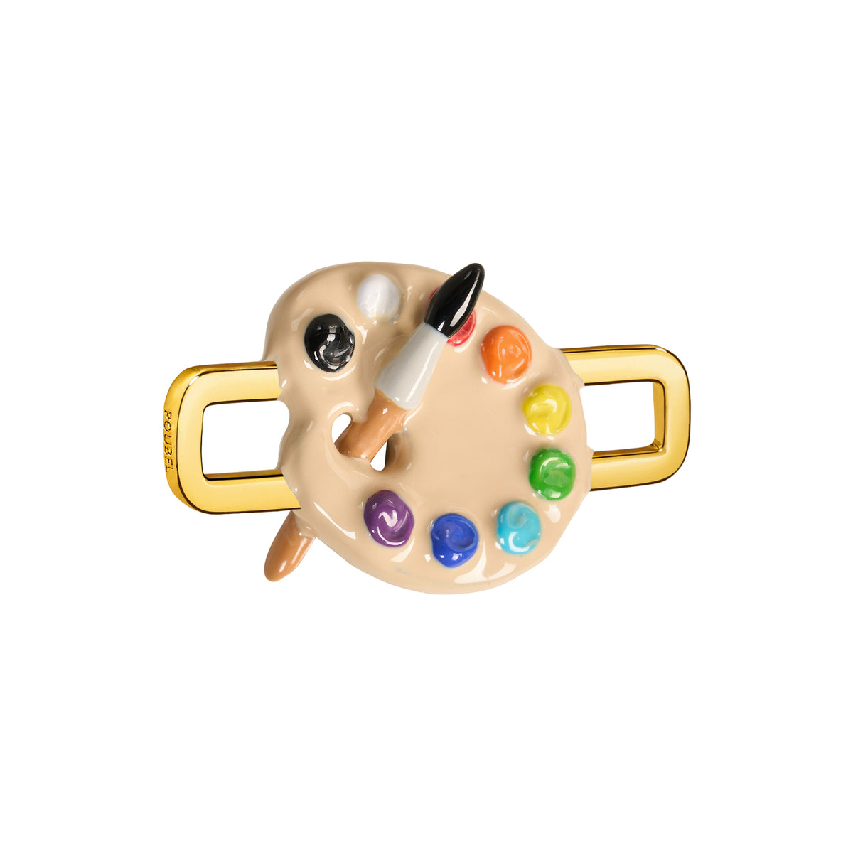 Paint Palette Charm (Gold)
