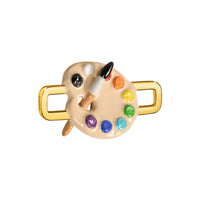 Paint Palette Charm (Gold)