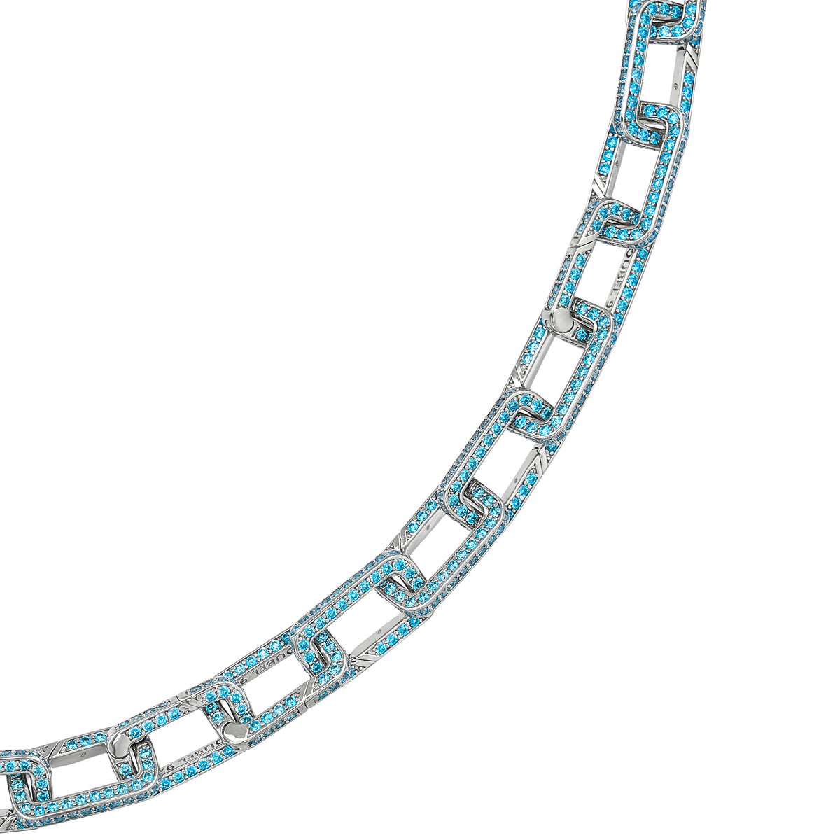 Blue Stoneset Bracelet Links