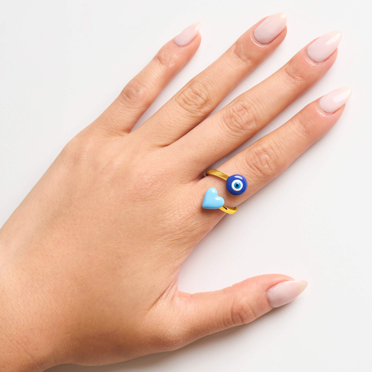 Evil Eye Wrap Ring (Gold)