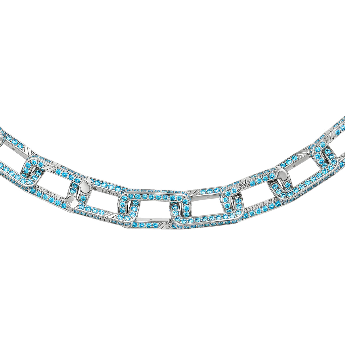 Blue Stoneset Bracelet Links