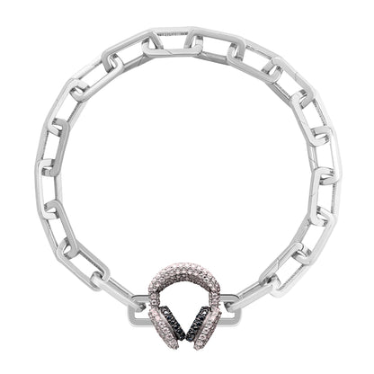 Headphones Stoneset Charm