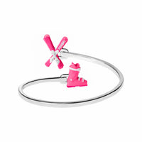 Pink Skis & Pink Ski Boot Bangle