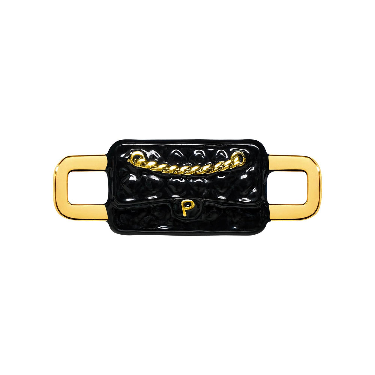 Quilted Bag Charm (Gold)