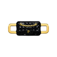 Quilted Bag Charm (Gold)