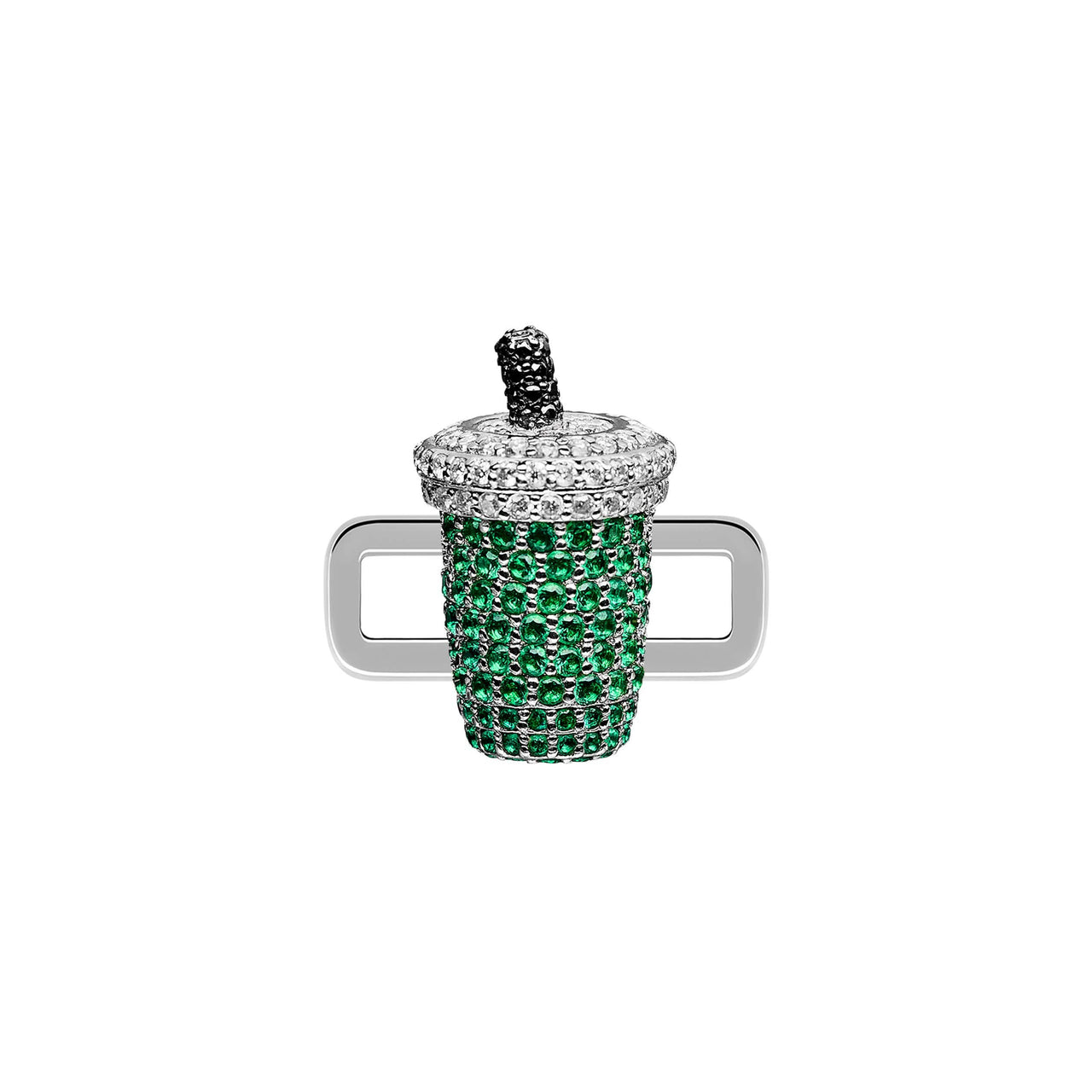 Iced Matcha Stoneset Charm