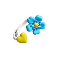 Fleur Bleue Spacer Ring