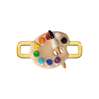 Paint Palette Charm (Gold)