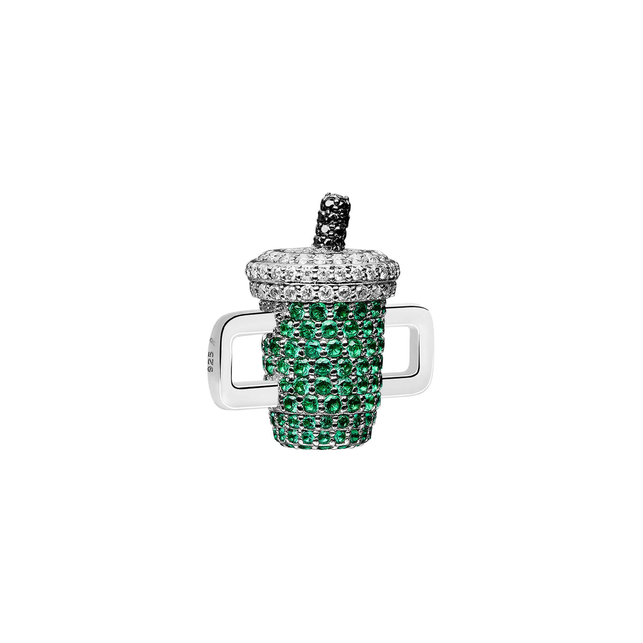 Iced Matcha Stoneset Charm
