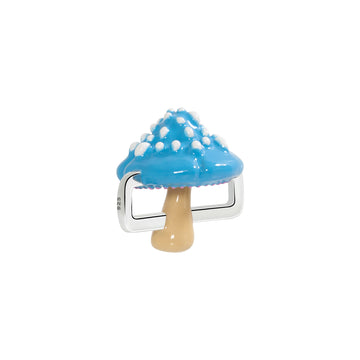 Blue Mushroom Charm