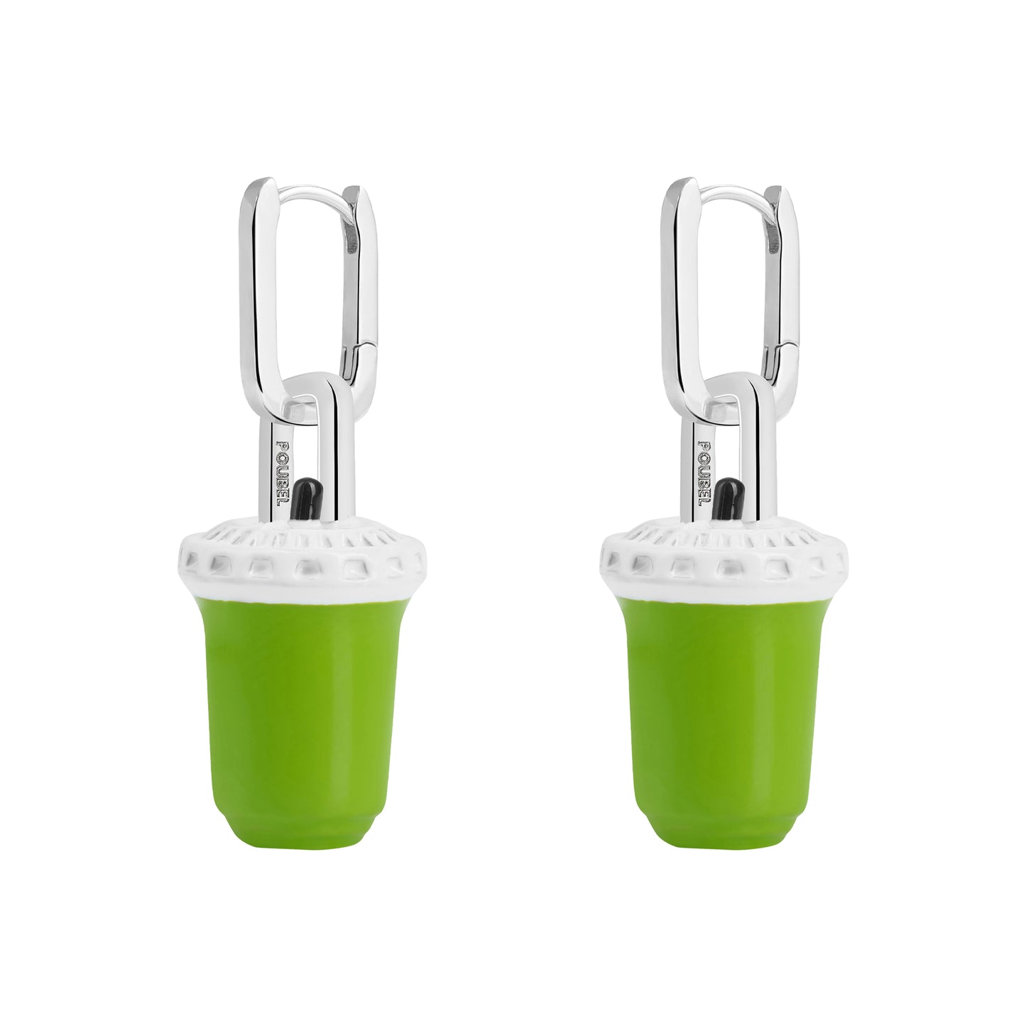 Iced Matcha Pendant Earrings