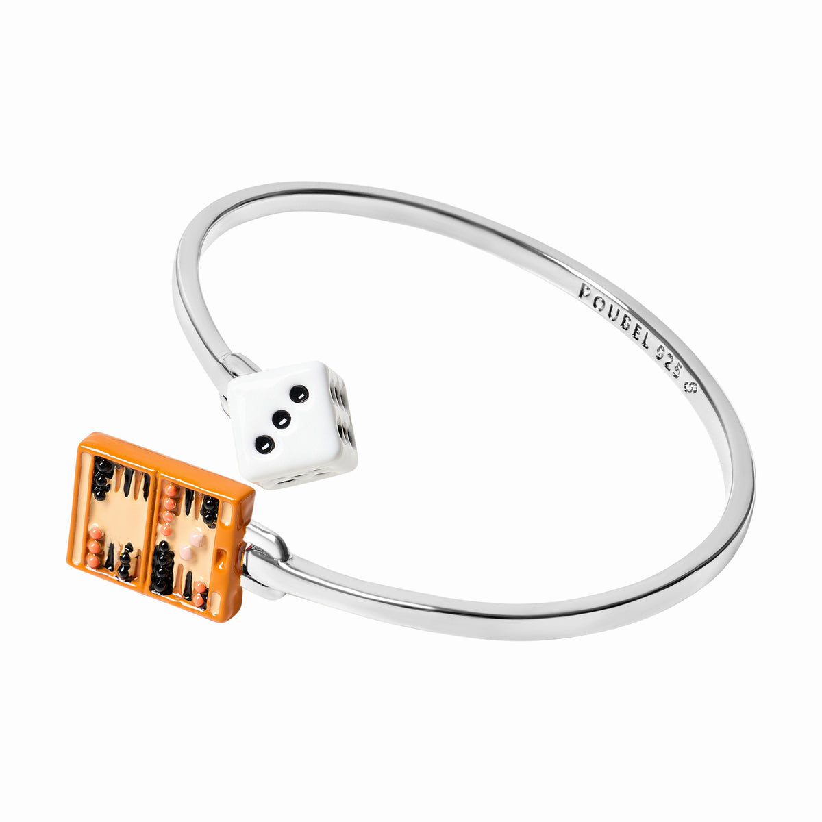 Dice & Backgammon Bangle