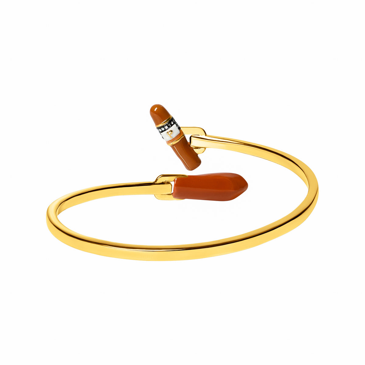 Cigar & Bateau Bangle (Gold)