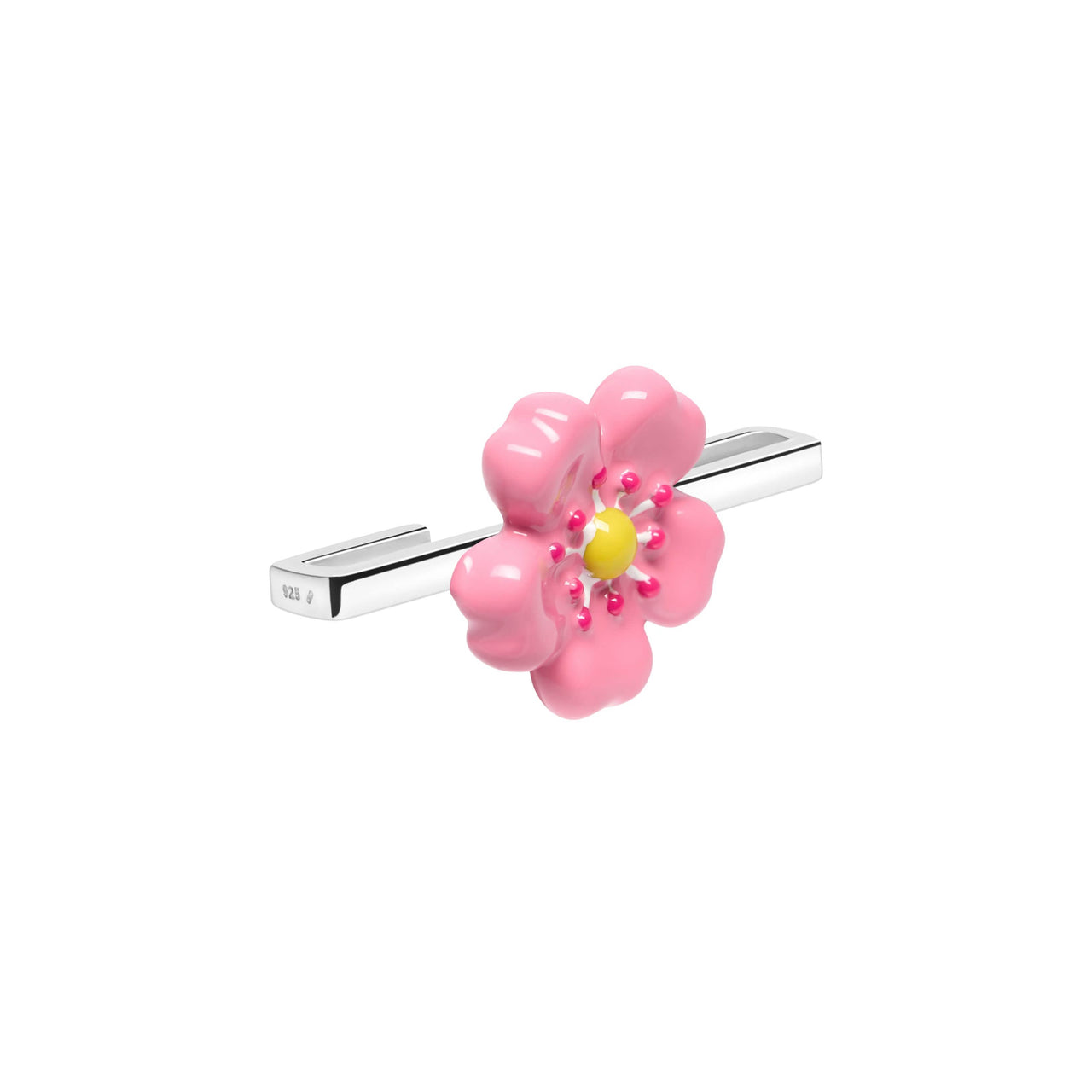 Fleur Rose Whoop Charm