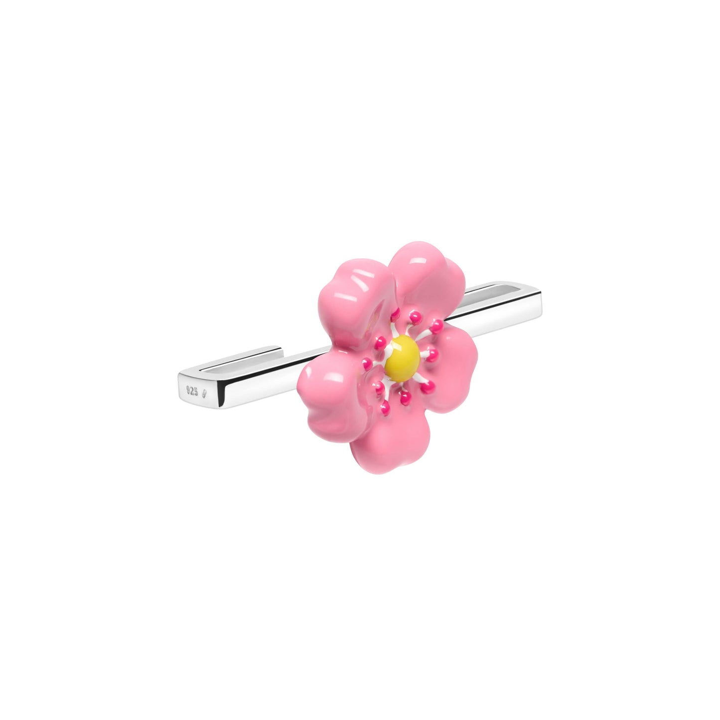 Fleur Rose Whoop Charm