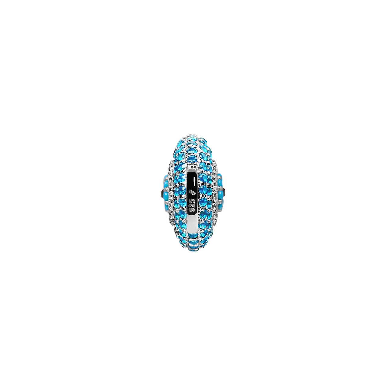Baby Blue Evil Eye Stoneset Charm