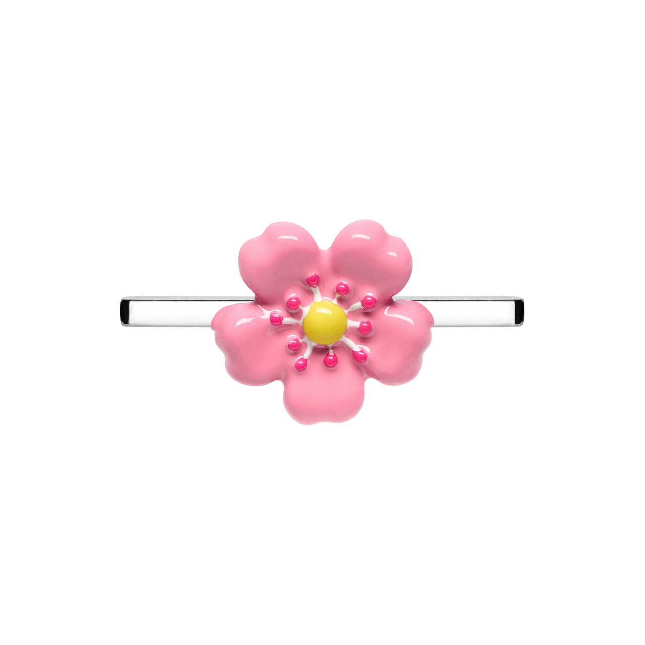Fleur Rose Whoop Charm