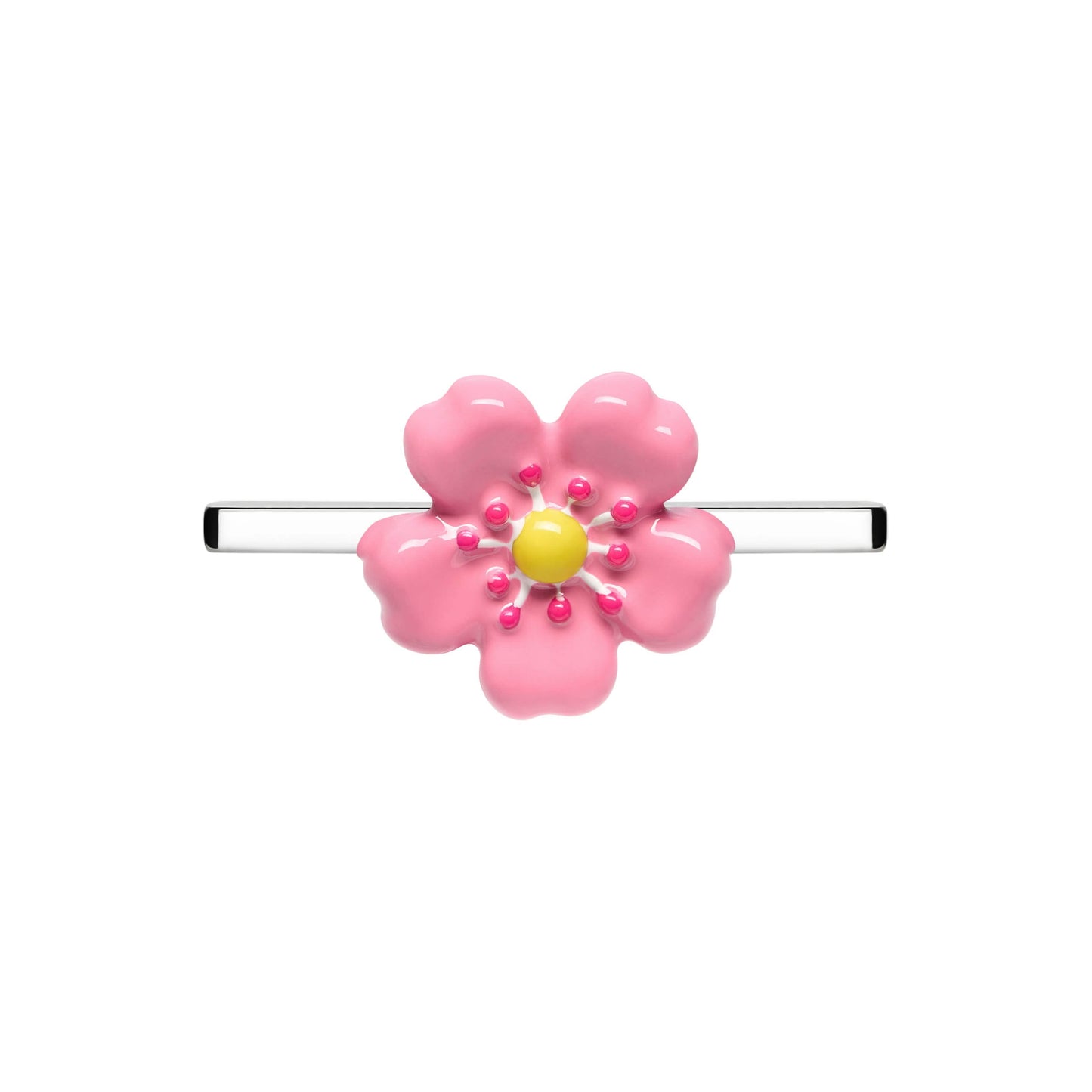 Fleur Rose Whoop Charm
