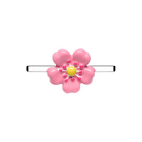 Fleur Rose Whoop Charm