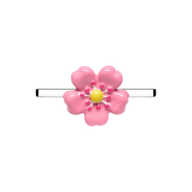 Fleur Rose Whoop Charm