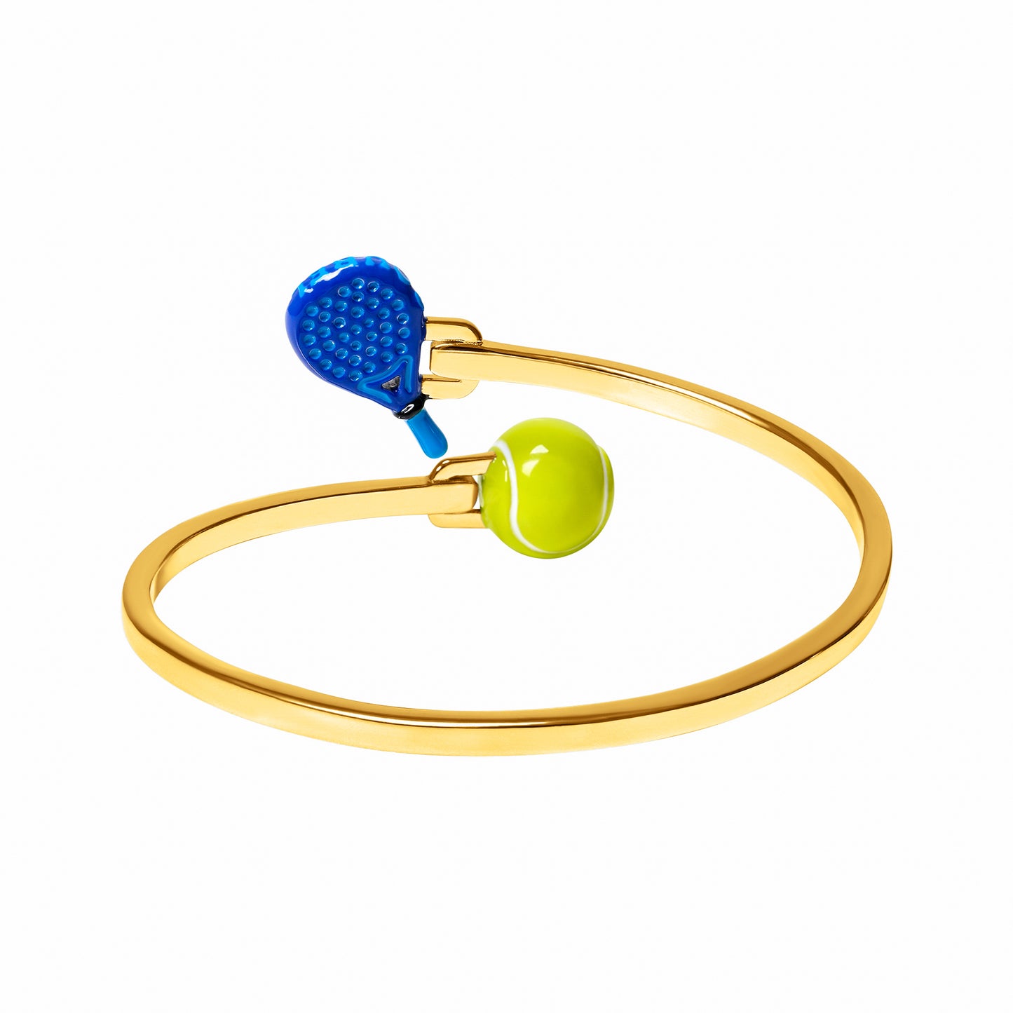 Padel & Tennis Ball Bangle (Gold)