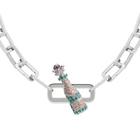 Champagne Stoneset Charm