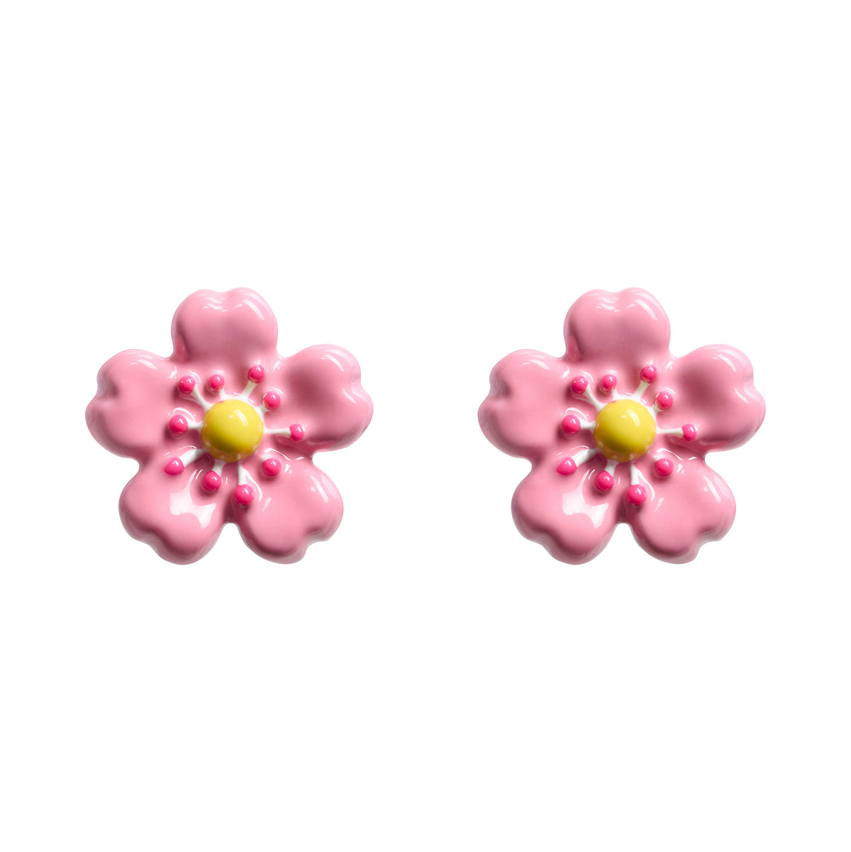 Fleur Rose Stud Earrings